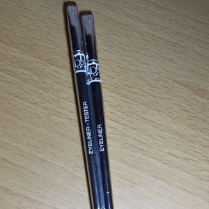 A bundle of makeup brushes all been washed